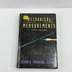 Mechanical Measurements Fifth Edition Textbook Hardcover Used Clean Bechwith